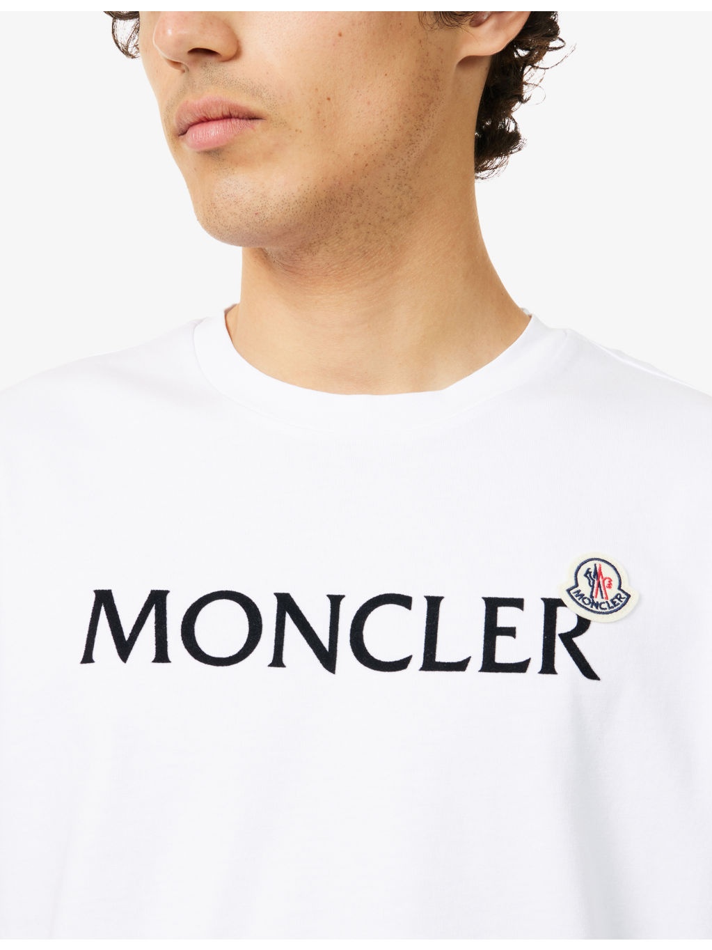 Flocked-Logo Badge Short-Sleeve Cotton-Jersey T-Shirt - 5