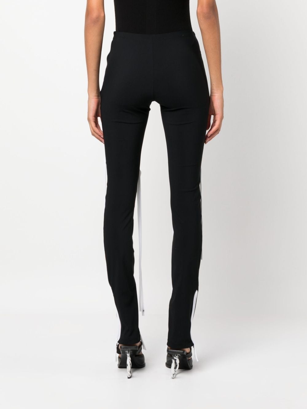 Strappy tie-fastening straps leggings - 4