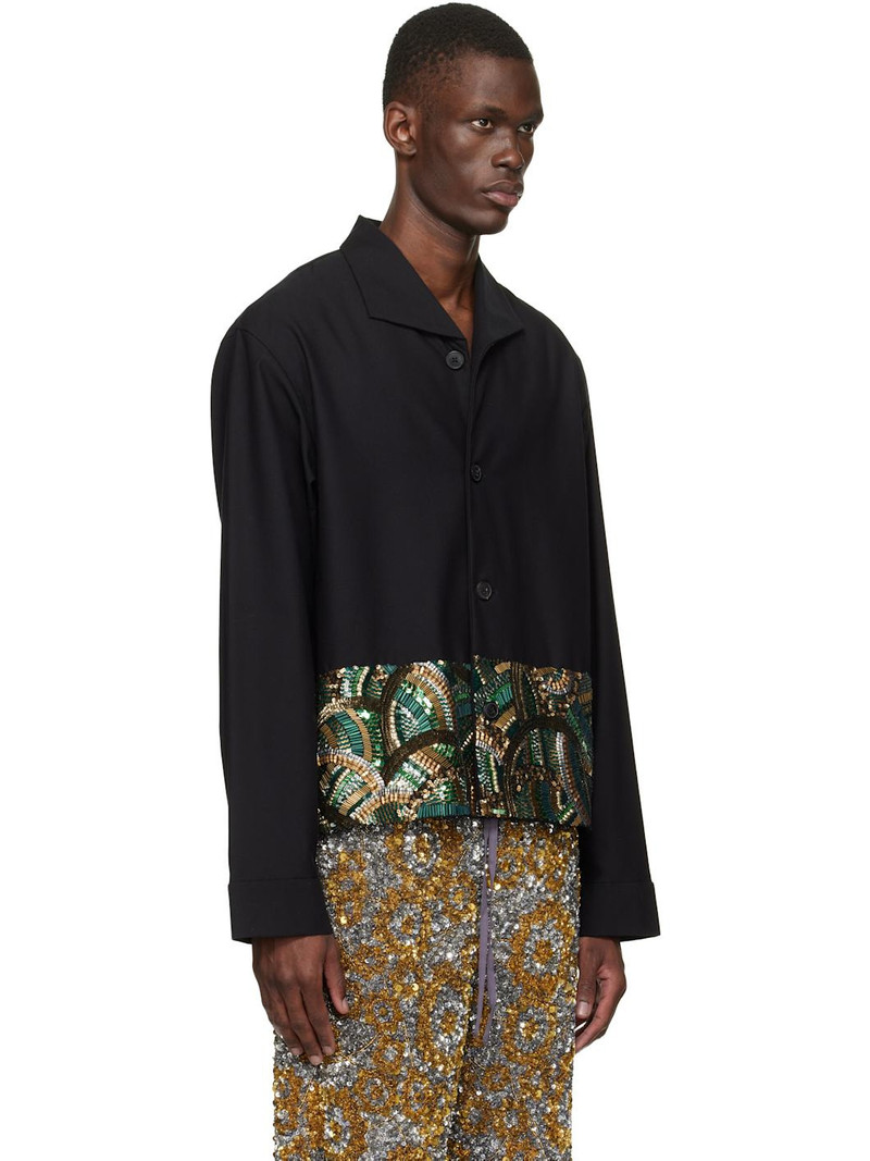 Black Sequinned Shirt 2