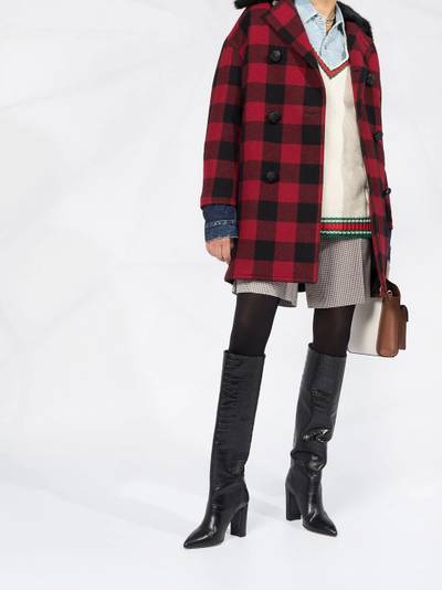 DSQUARED2 double-breasted checked coat outlook