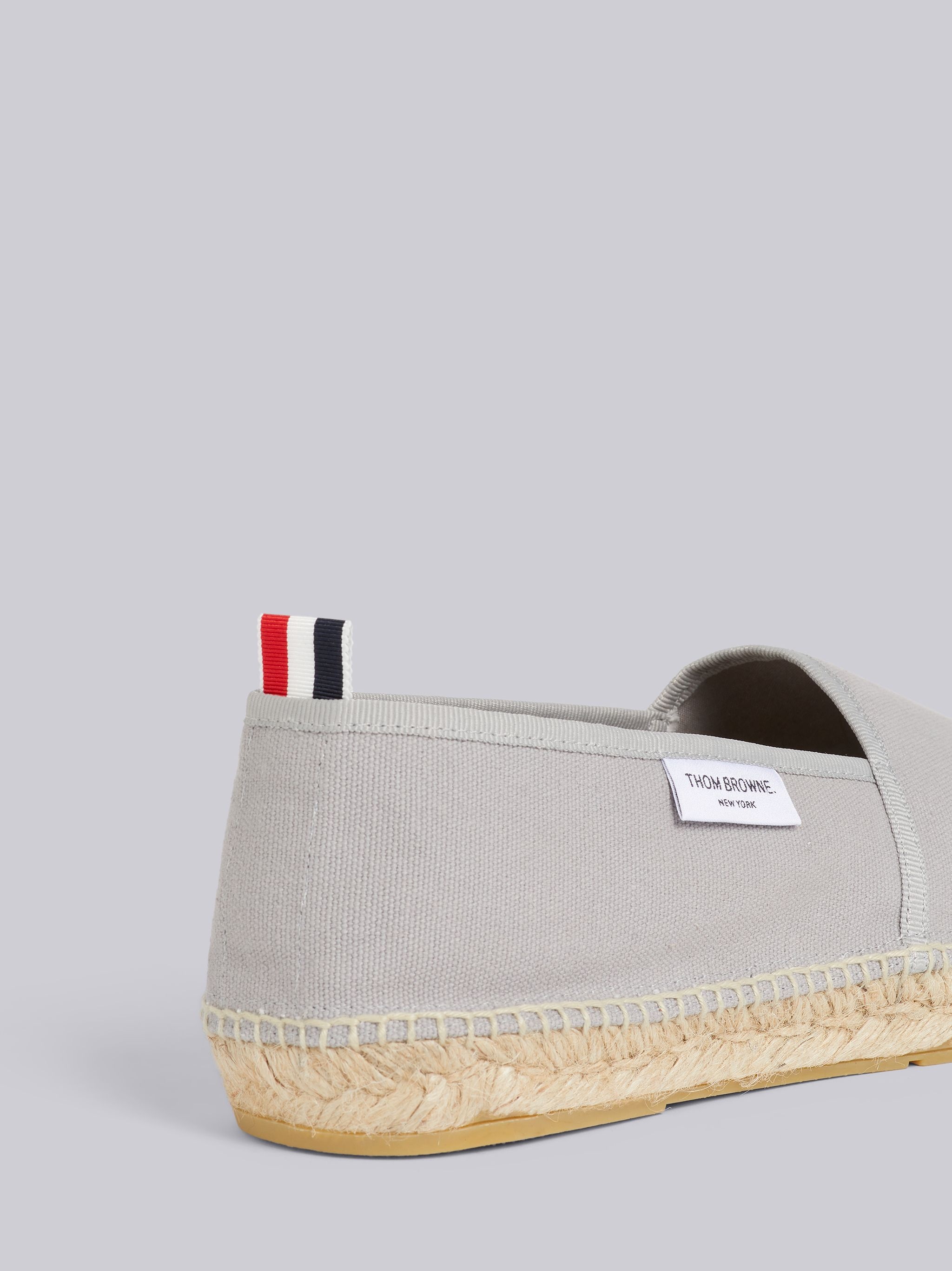 Grey Cotton Canvas Espadrille - 2