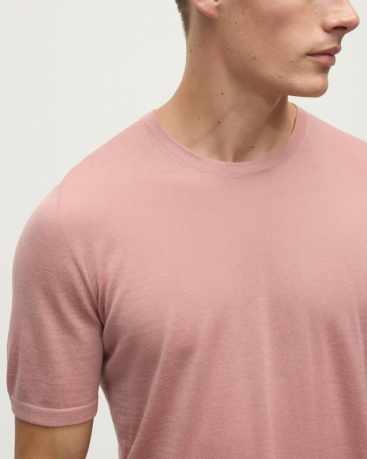 Pink Superfine Cashmere T-Shirt - 5