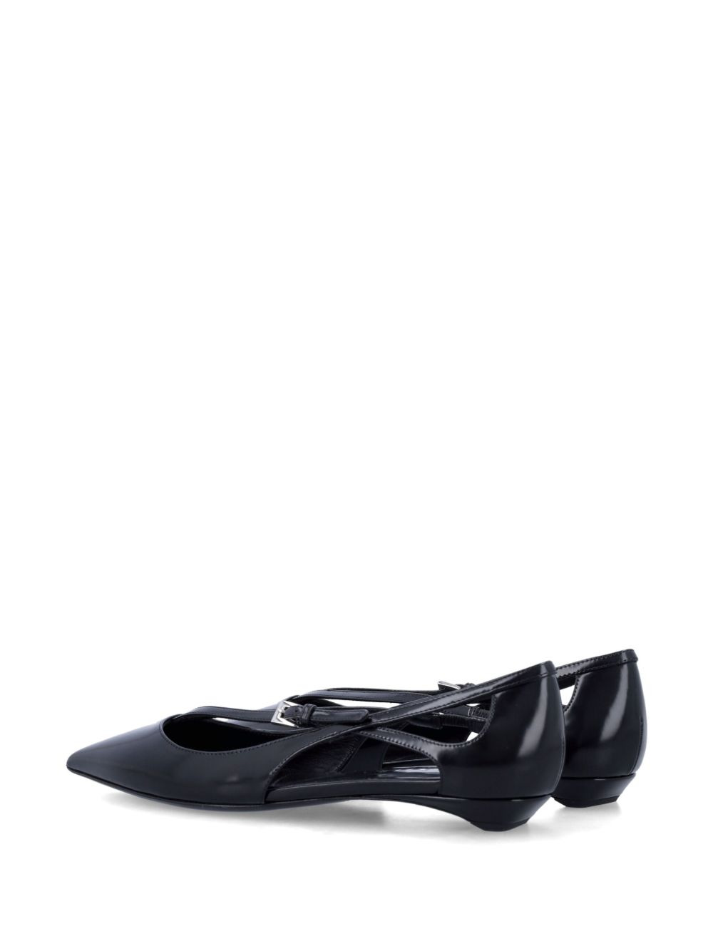 cut-out ballerina shoes - 3