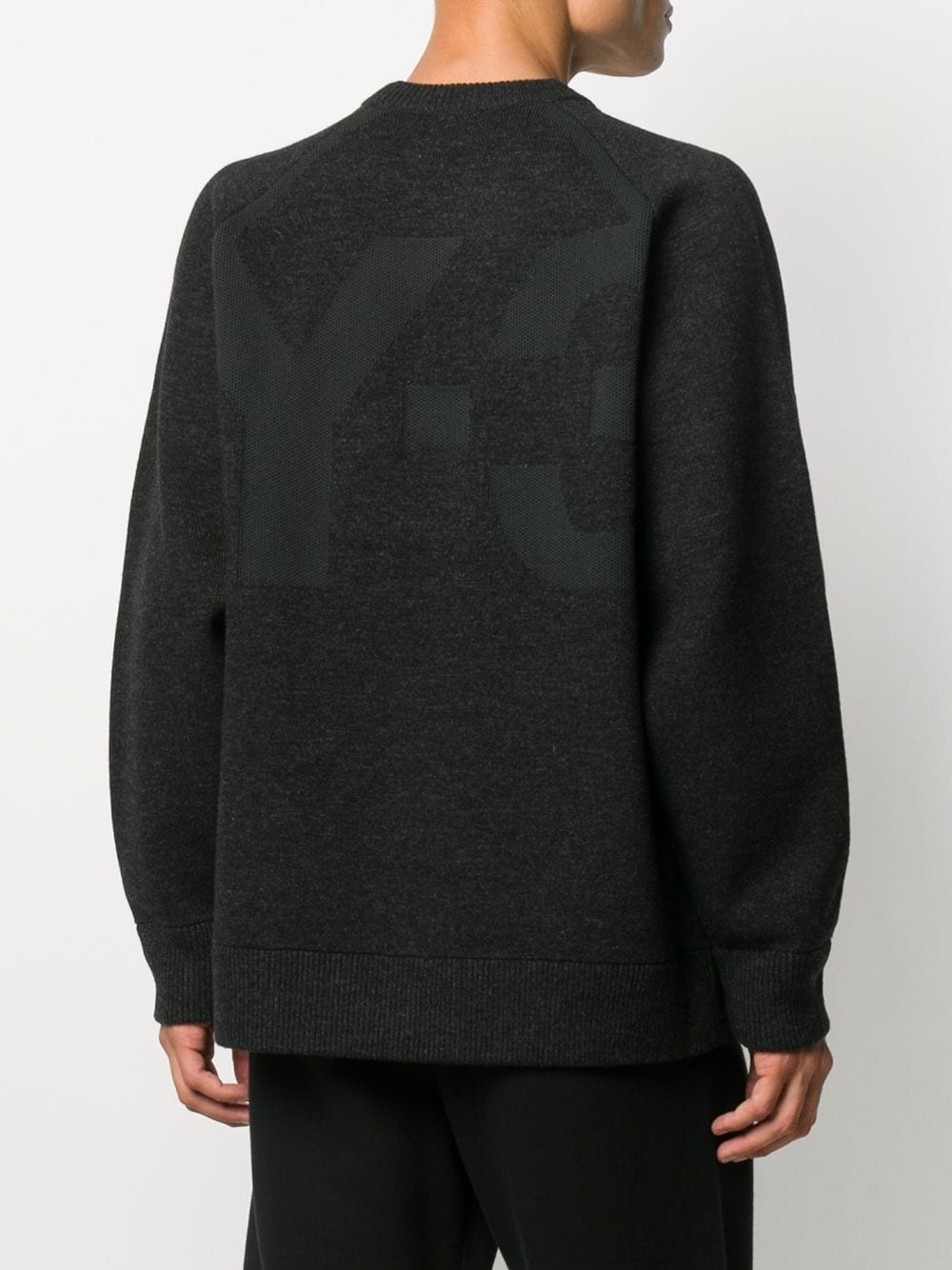 wool panel sweatshirt - 4