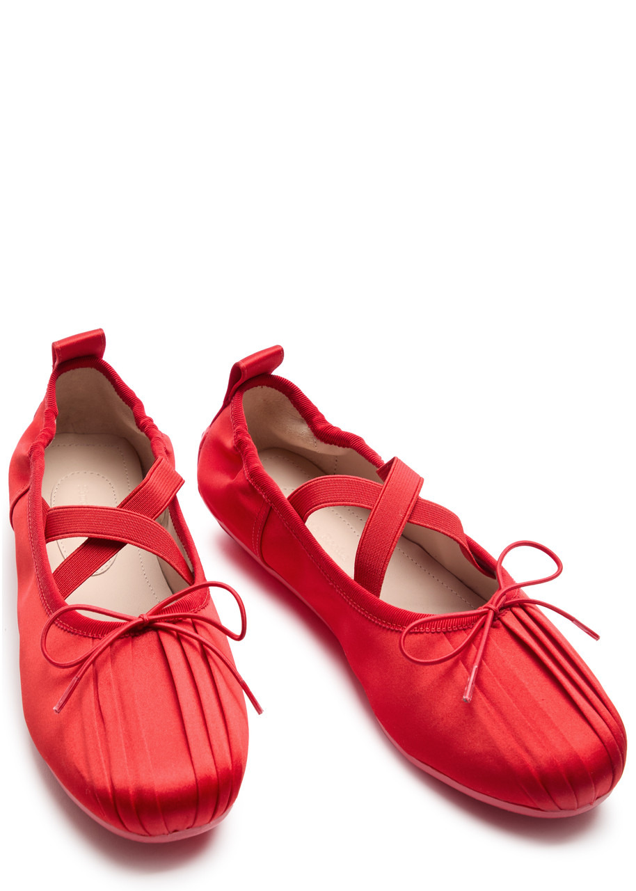 Simone Rocha Ballerina Grip Satin Ballet Flats - 3