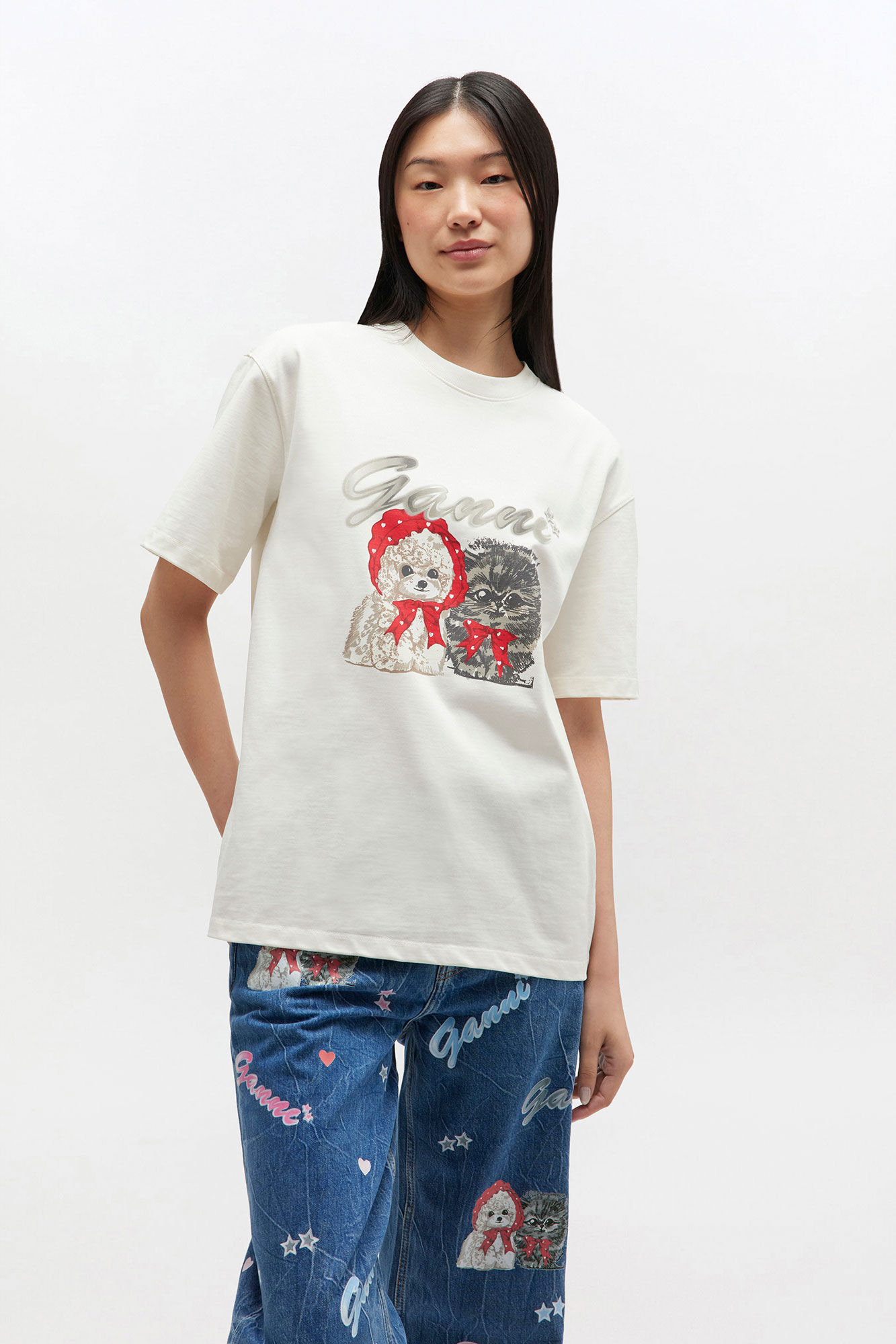 IVORY ANIMAL PRINT T-SHIRT - 3