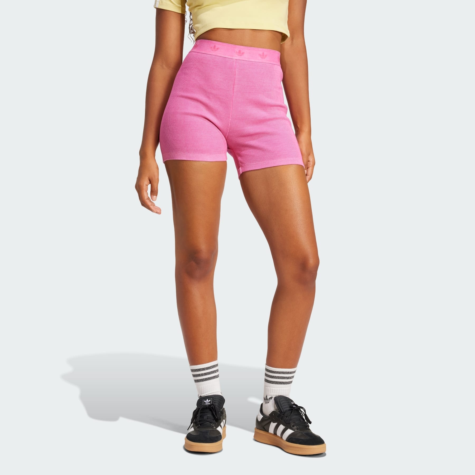 Ribbed Booty Shorts - 2