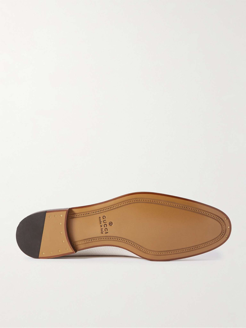 Joardaan Horsebit Leather-Trimmed Coated-Canvas Loafers 3