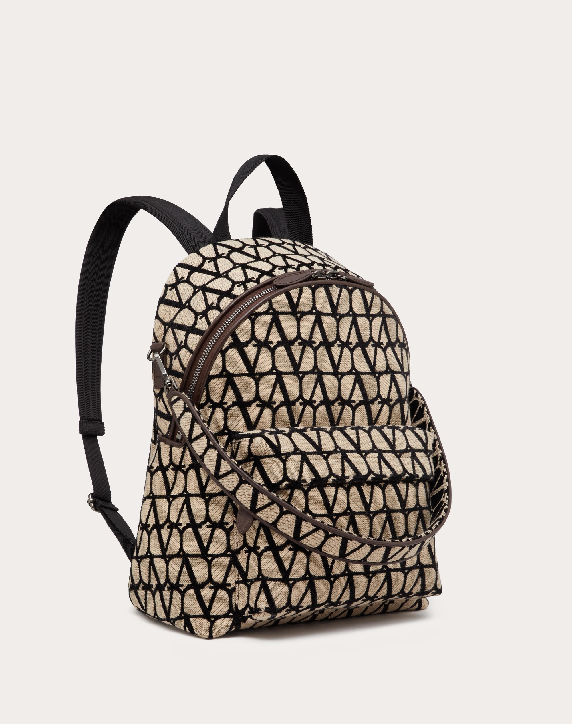 TOILE ICONOGRAPHE BACKPACK WITH LEATHER DETAILING - 3