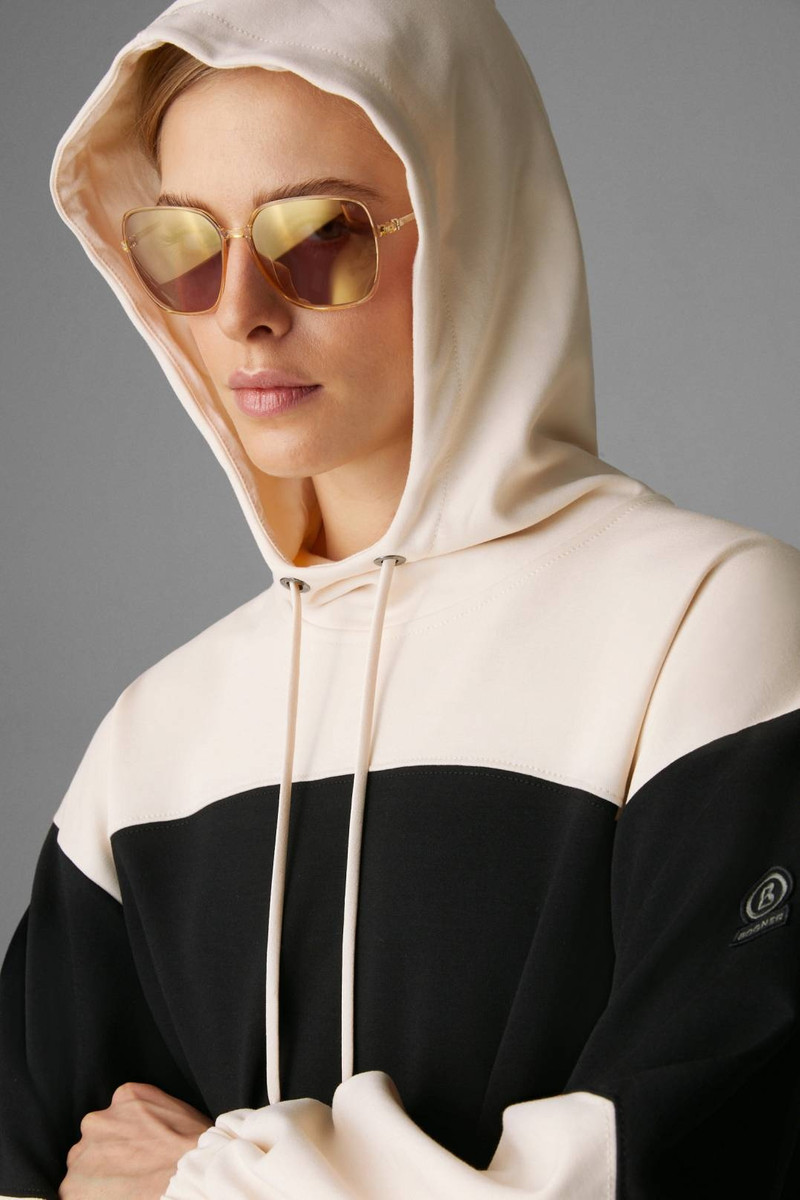 PEJA HOODIE IN BLACK/CREAM 4