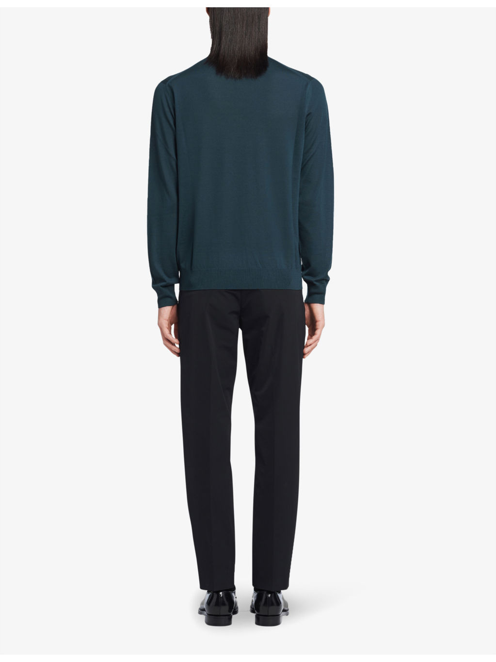 Logo-print turtleneck wool jumper - 3