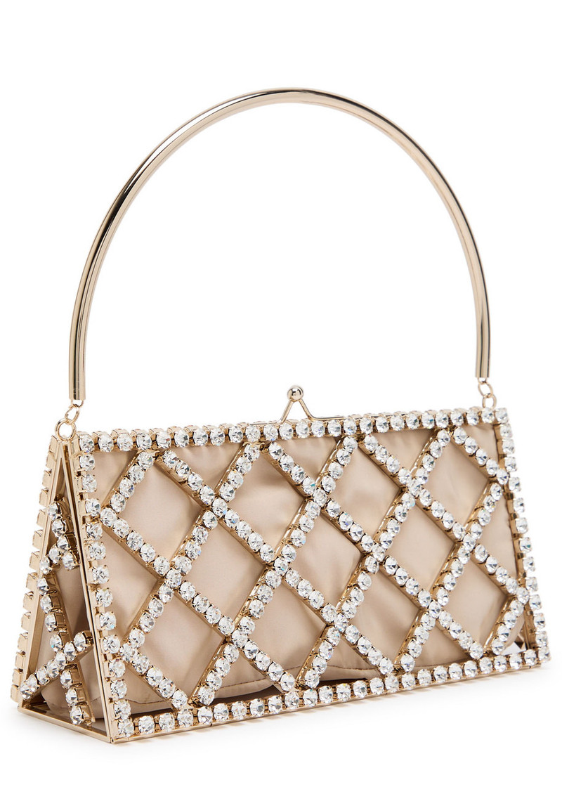 Rosantica Rosantica Garofano Crystal-embellished Satin Shoulder bag outlook