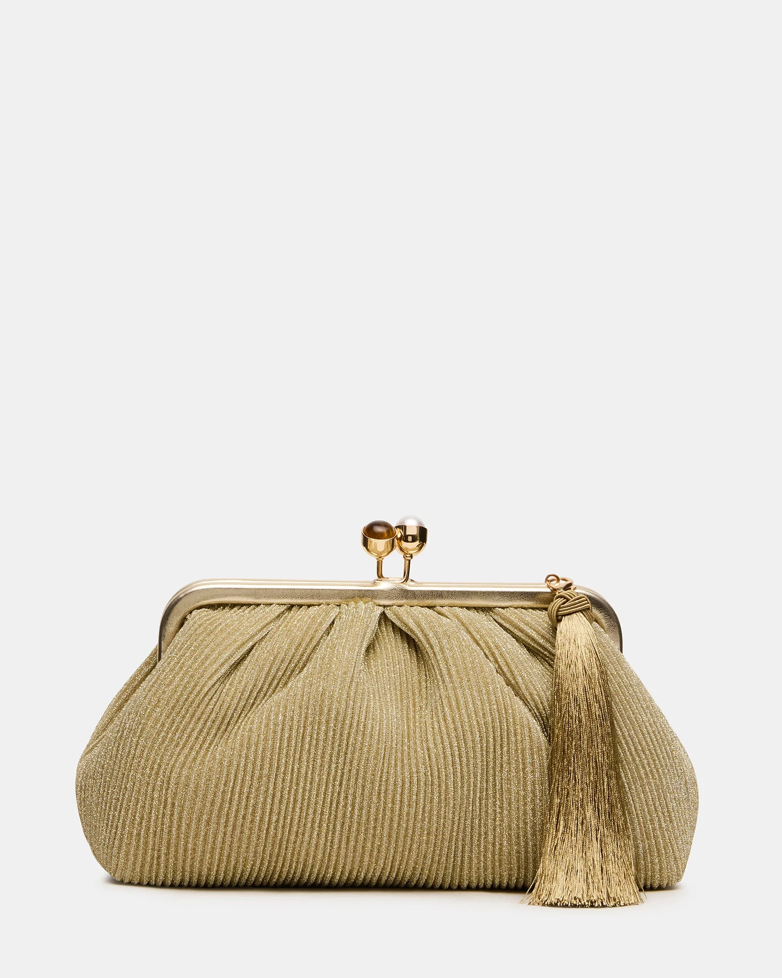 MARISOL BAG GOLD PLISSE - 1