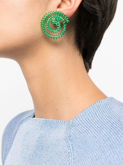 SUNNEI spiral-bound circular-design earrings outlook