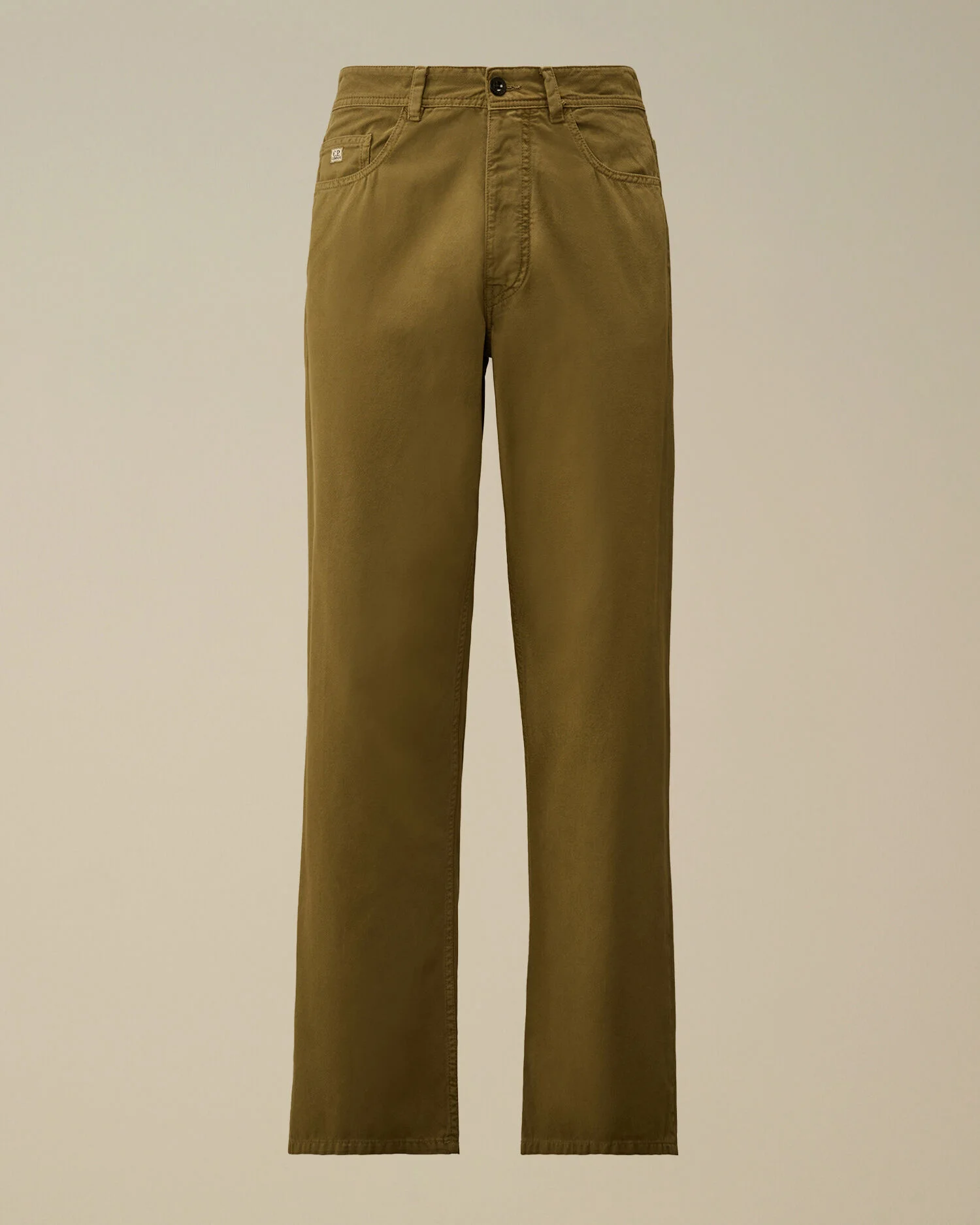 Vintage Army Structure Loose Five Pocket Pants - 1