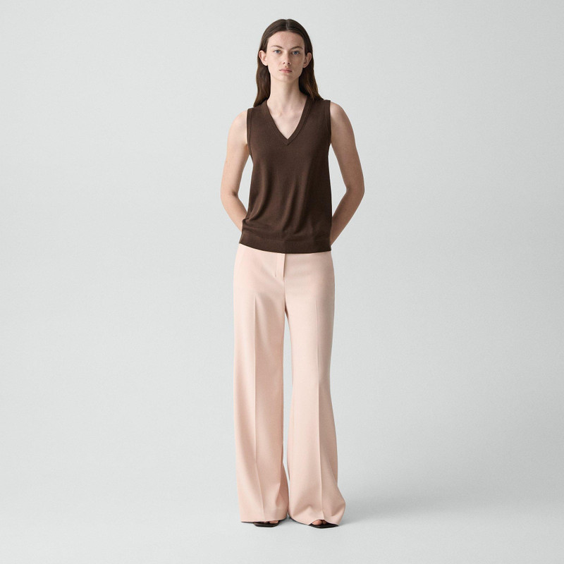 Theory V-Neck Tank Top in Regal Wool outlook