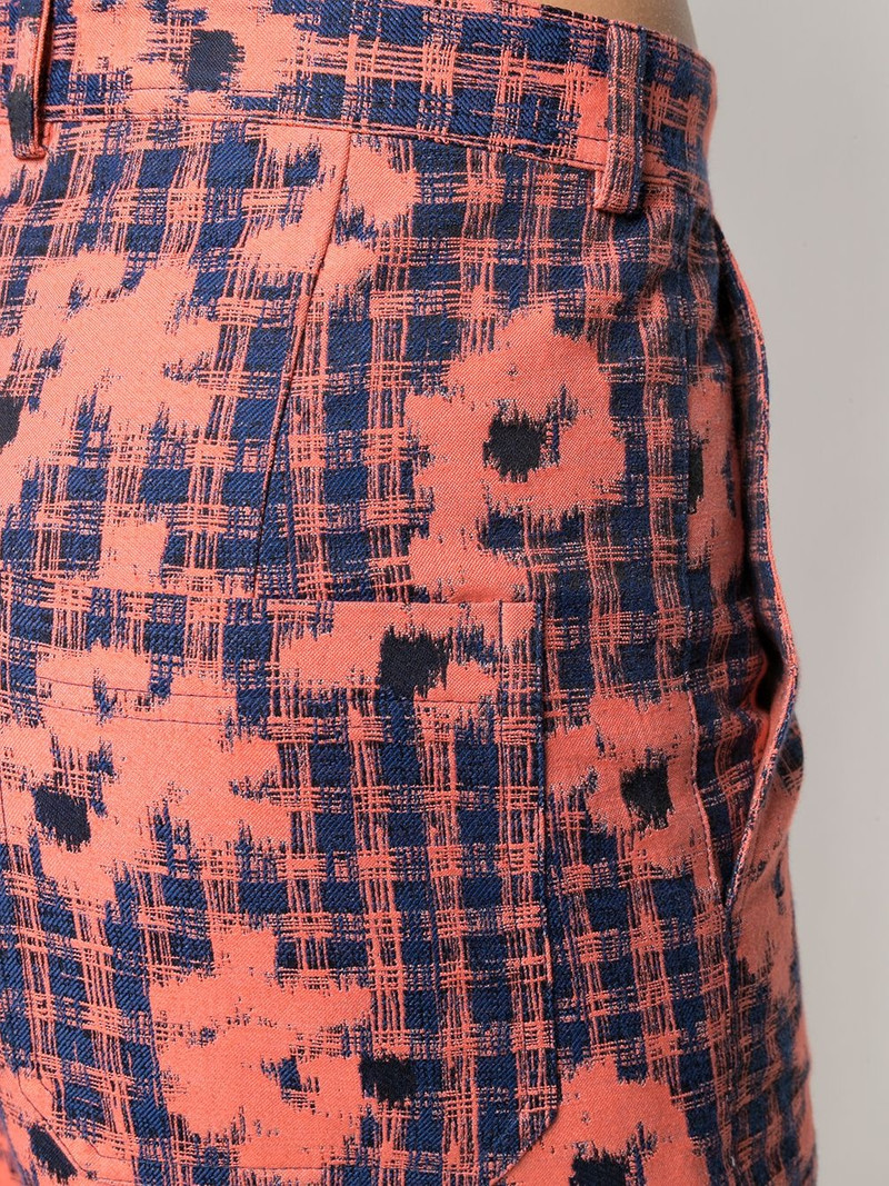 floral-print slim-cut trousers 5