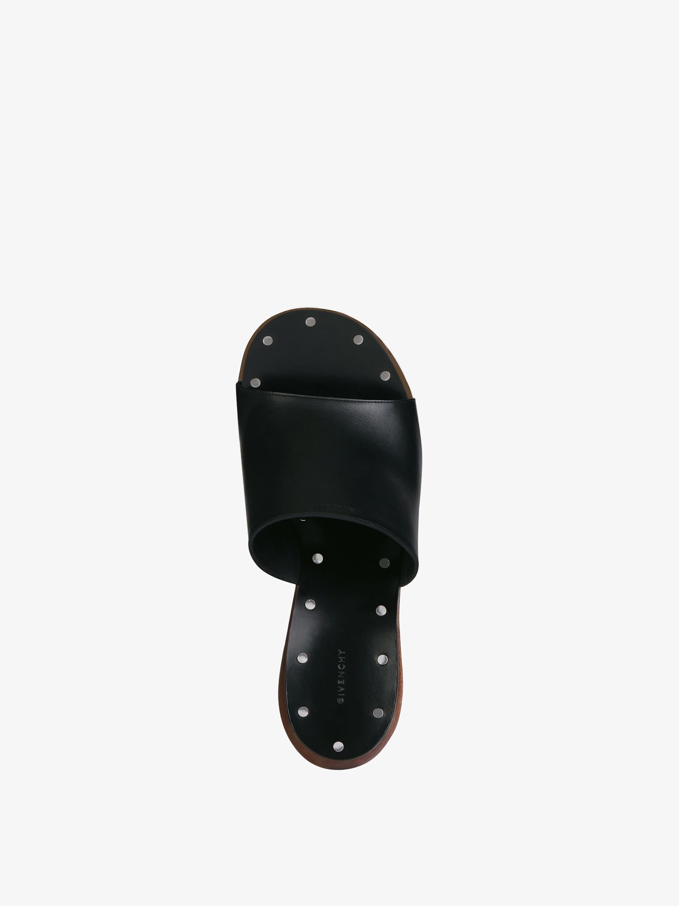 G CLOG SANDALS IN LEATHER - 5