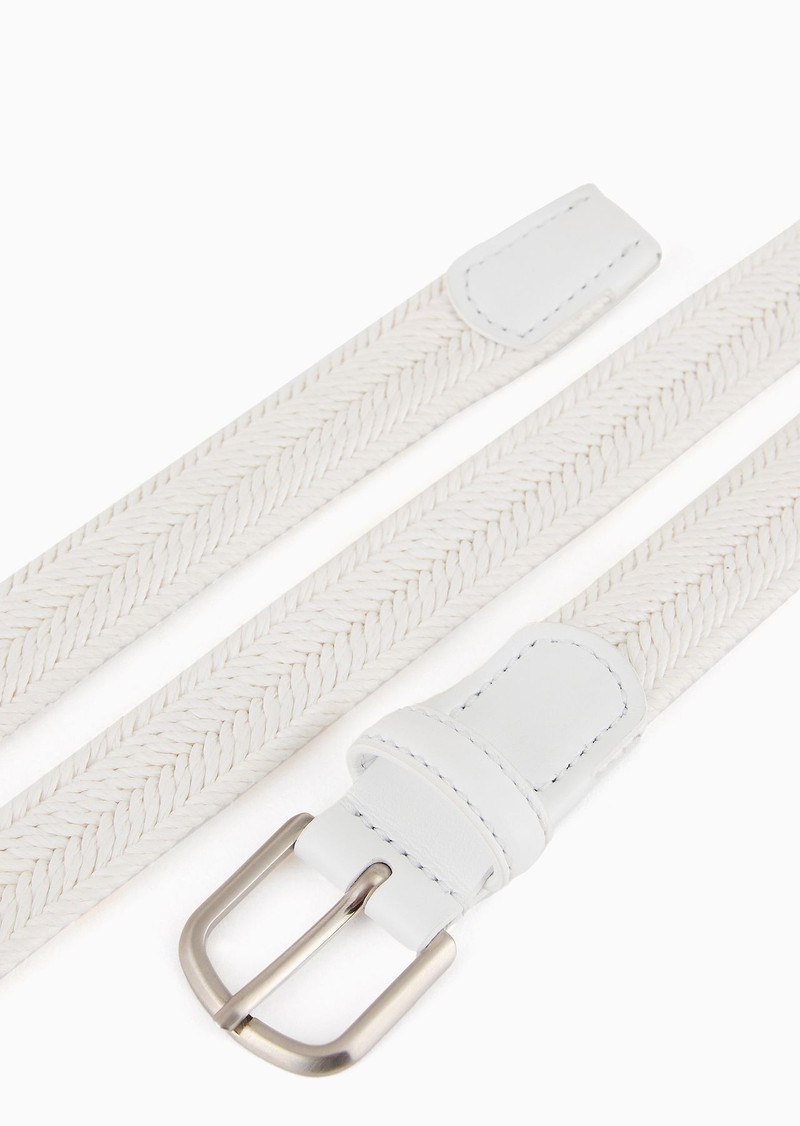 GIORGIO ARMANI Braided cotton belt with pin buckle outlook