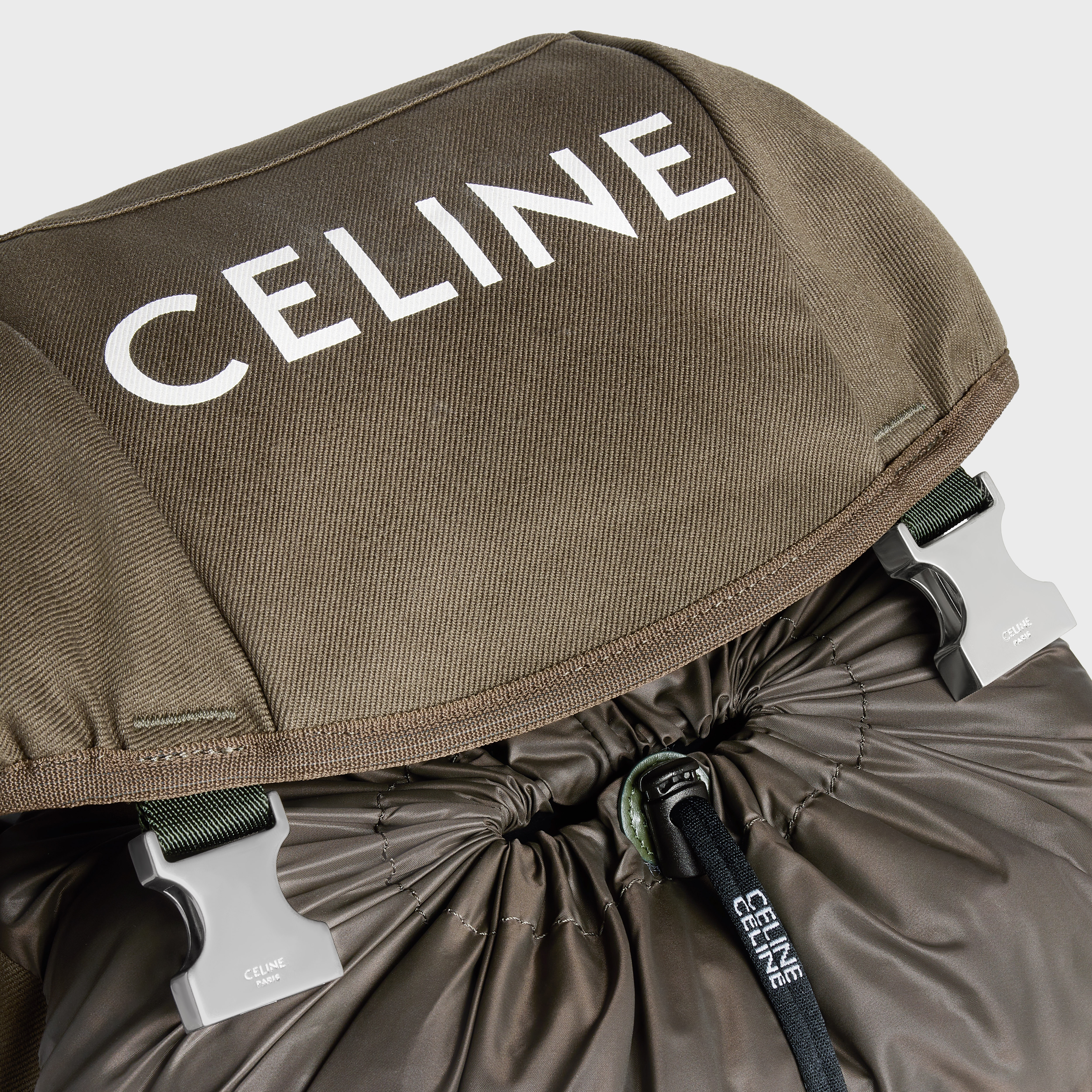 Trecking Backpack in Cotton gabardine with Celine Print - 4