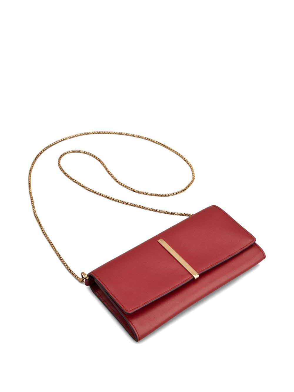 chain-strap leather wallet - 3