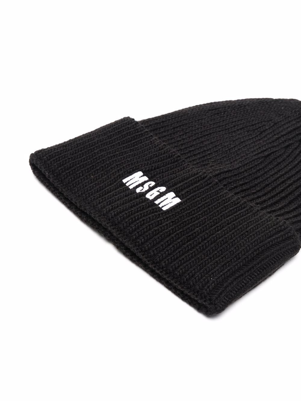 embroidered logo beanie - 2