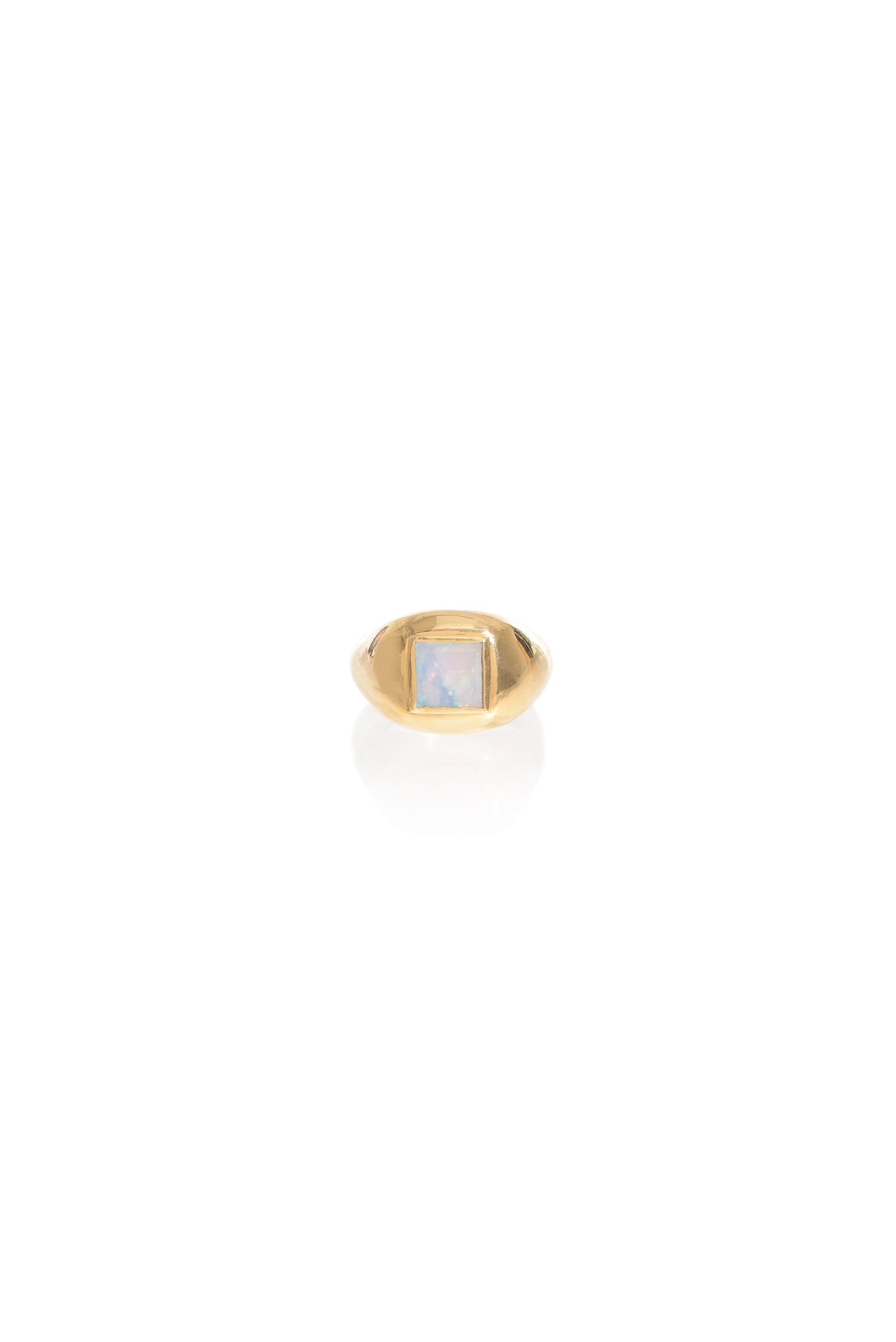 Medium Ring in 18k Gold & Mother of Pearl Stone - 2
