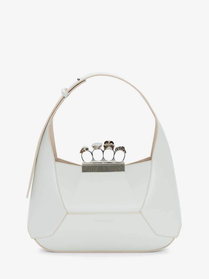 Women's The Jewelled Hobo Bag in Ivory - 1