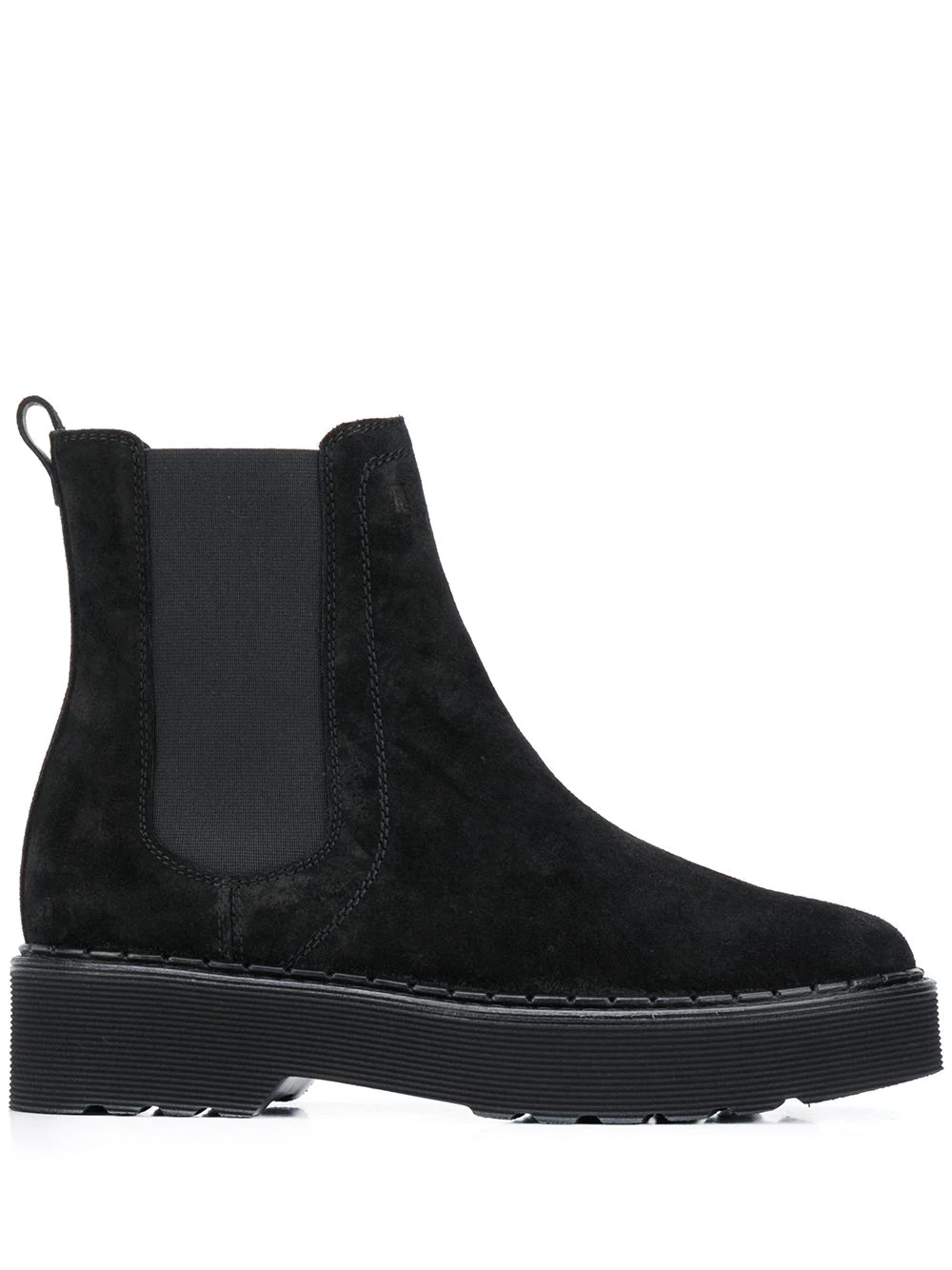 suede platform ankle boots - 1