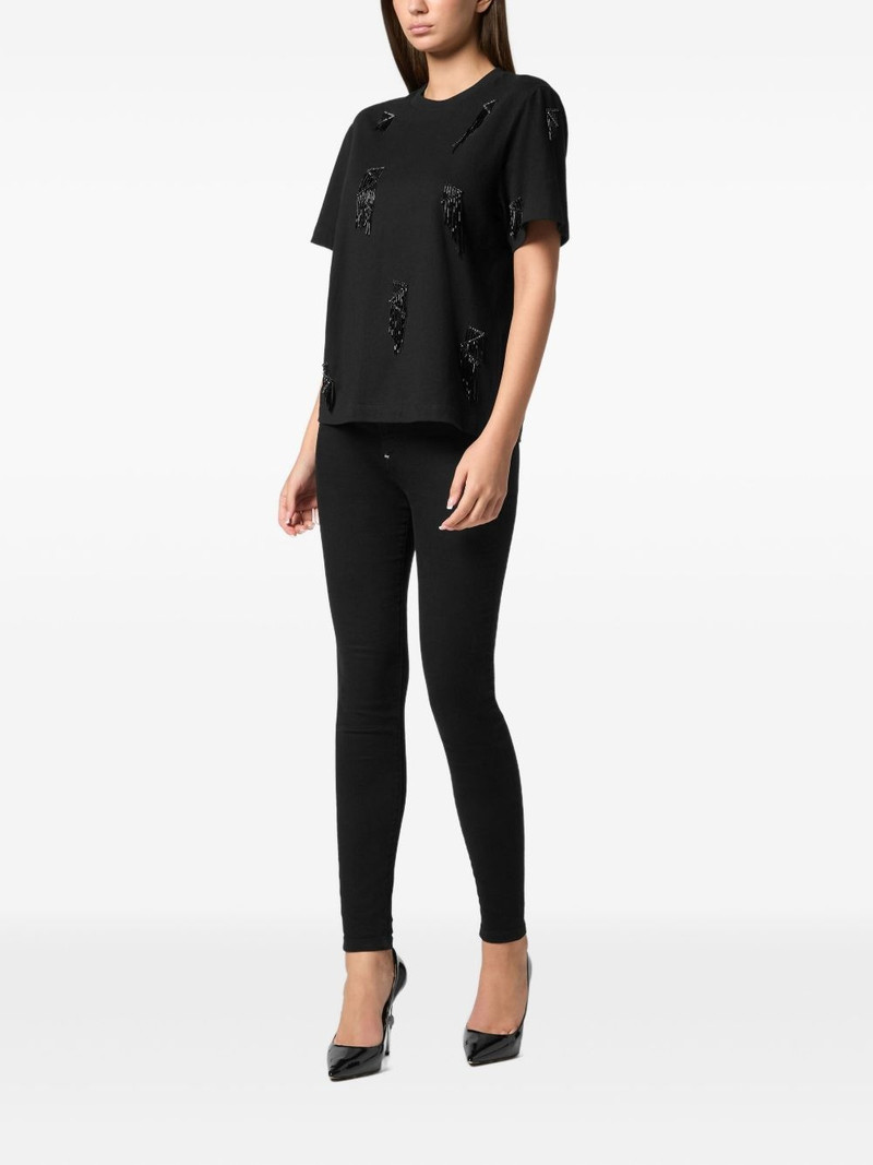 PHILIPP PLEIN fringed t-shirt outlook