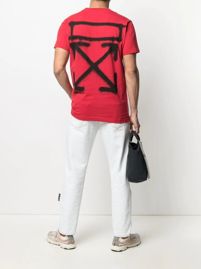 Off-White spray-print cotton T-shirt outlook