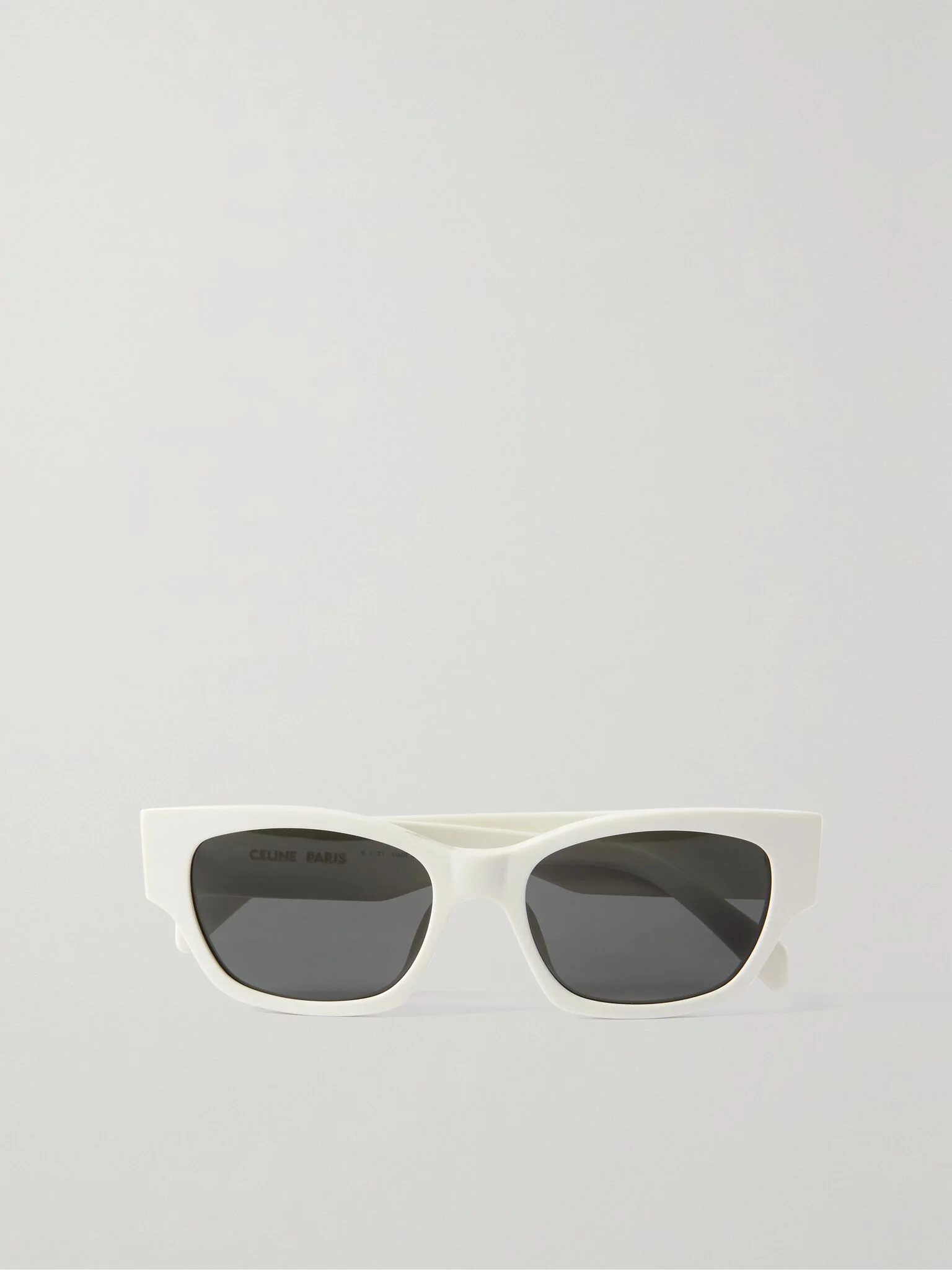 Square-frame acetate sunglasses Ivory - 1