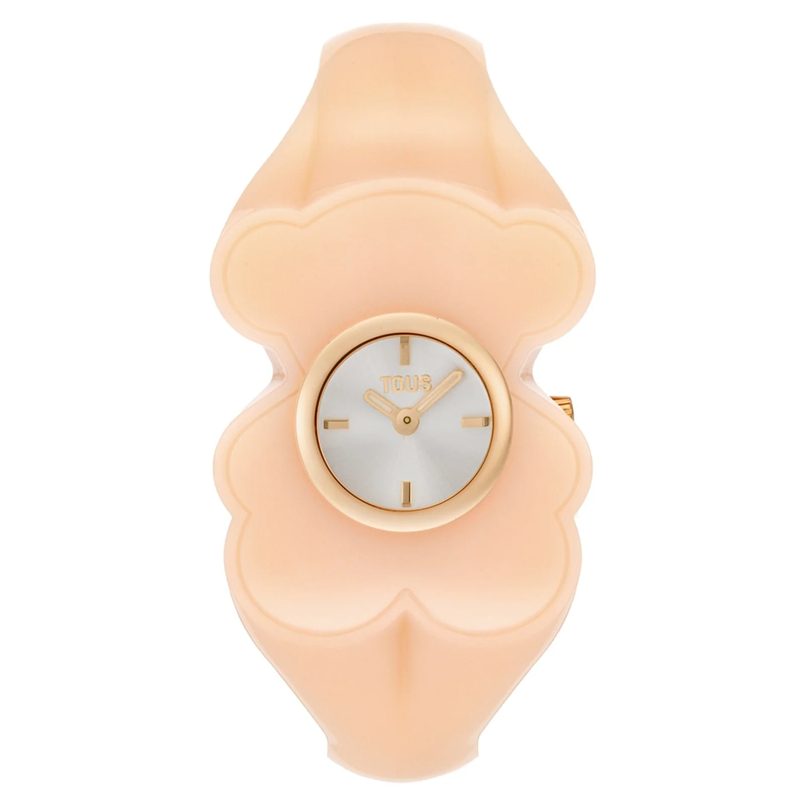 Gold-colored steel Analog watch with pink polycarbonate T. L Bear Folks - 1