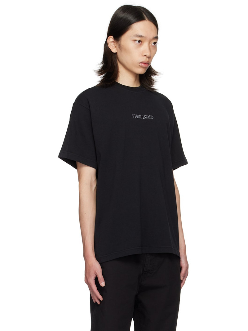 Black Embroidered-Logo T-Shirt 2