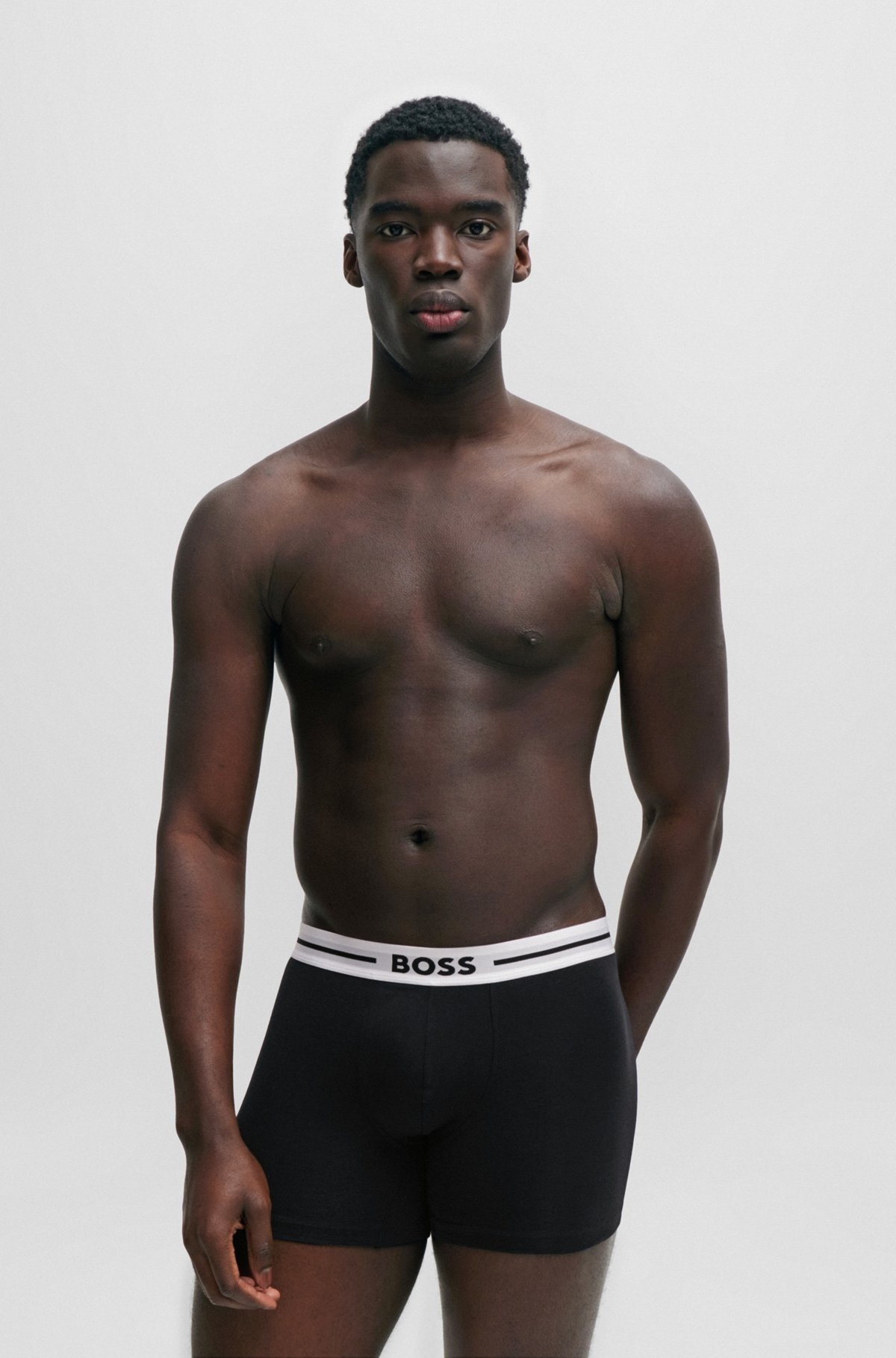 THREE-PACK OF STRETCH-COTTON BOXER BRIEFS WITH LOGOS - 7