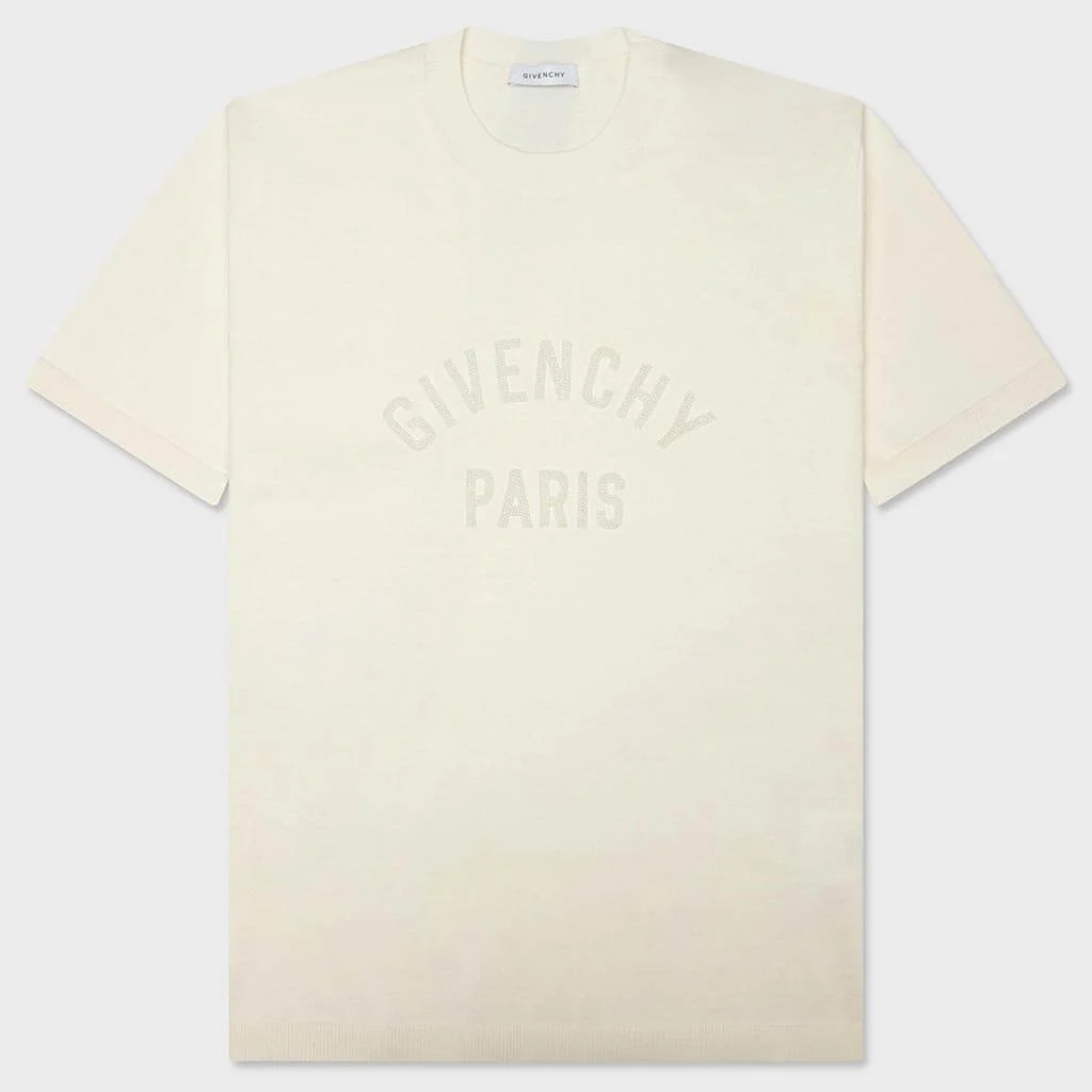 EMBELLISHED T-SHIRT - IVORY - 1