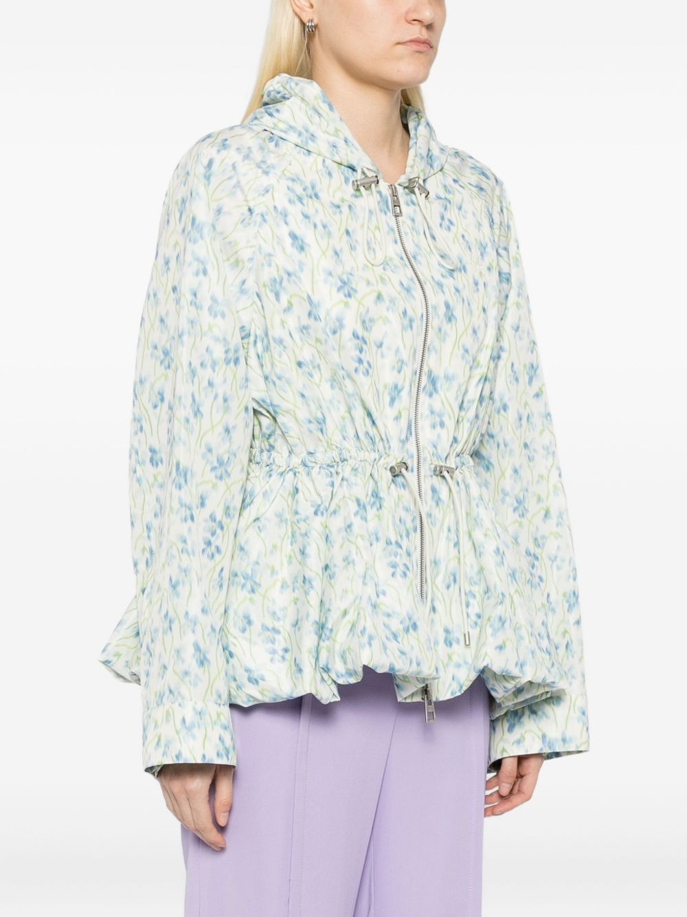 floral-print hoodie - 3