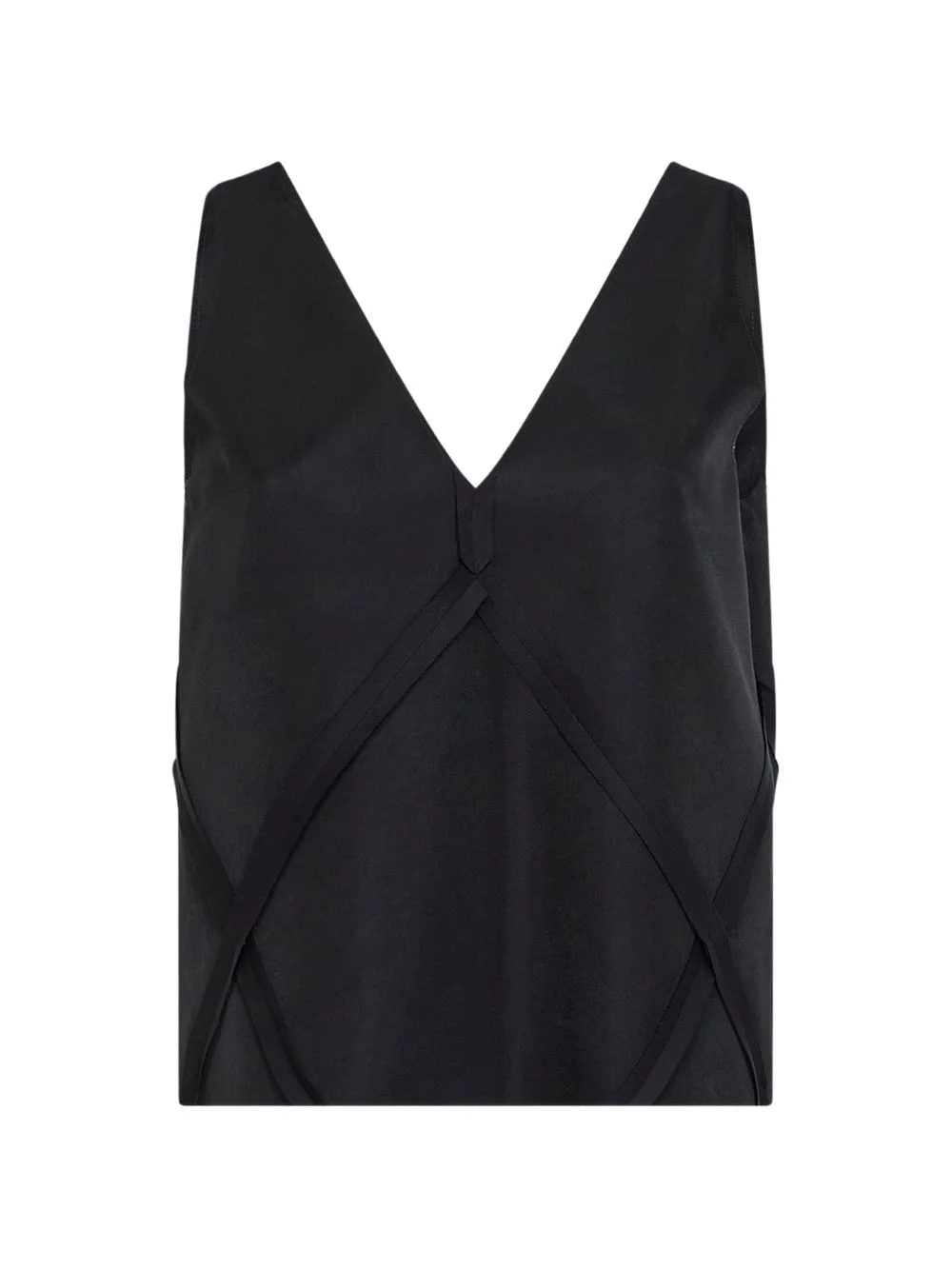 panelled V-neck top - 1