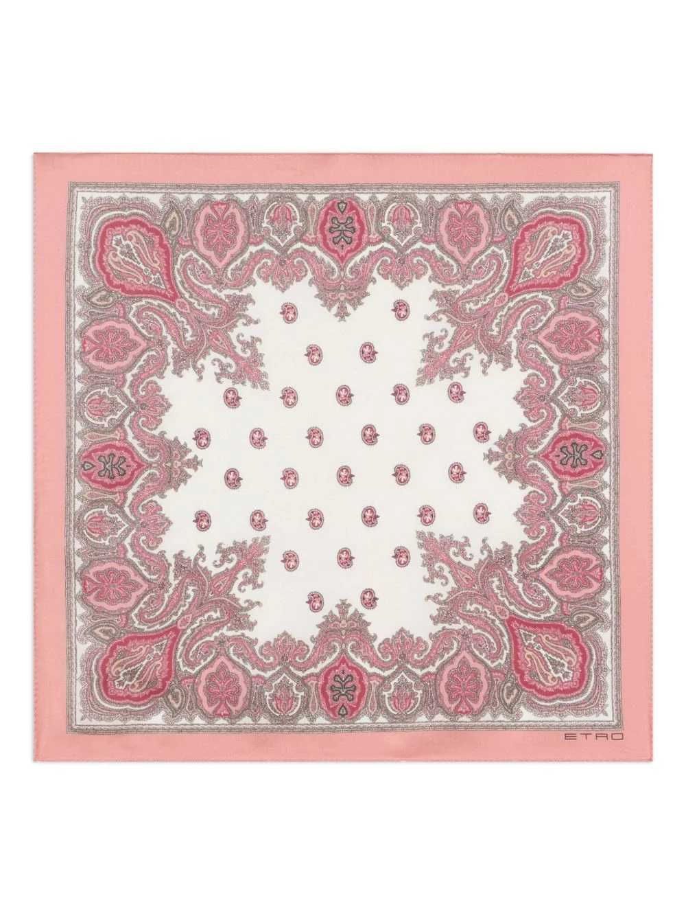 paisley silk pocket square - 1