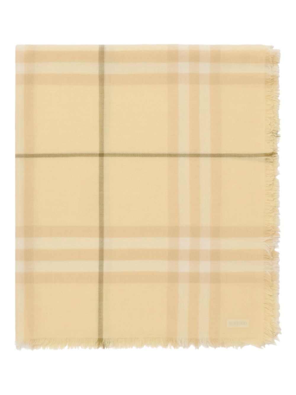 checked wool scarf - 2