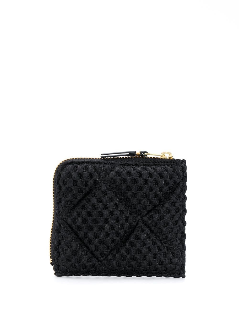 black quilted wallet - 2