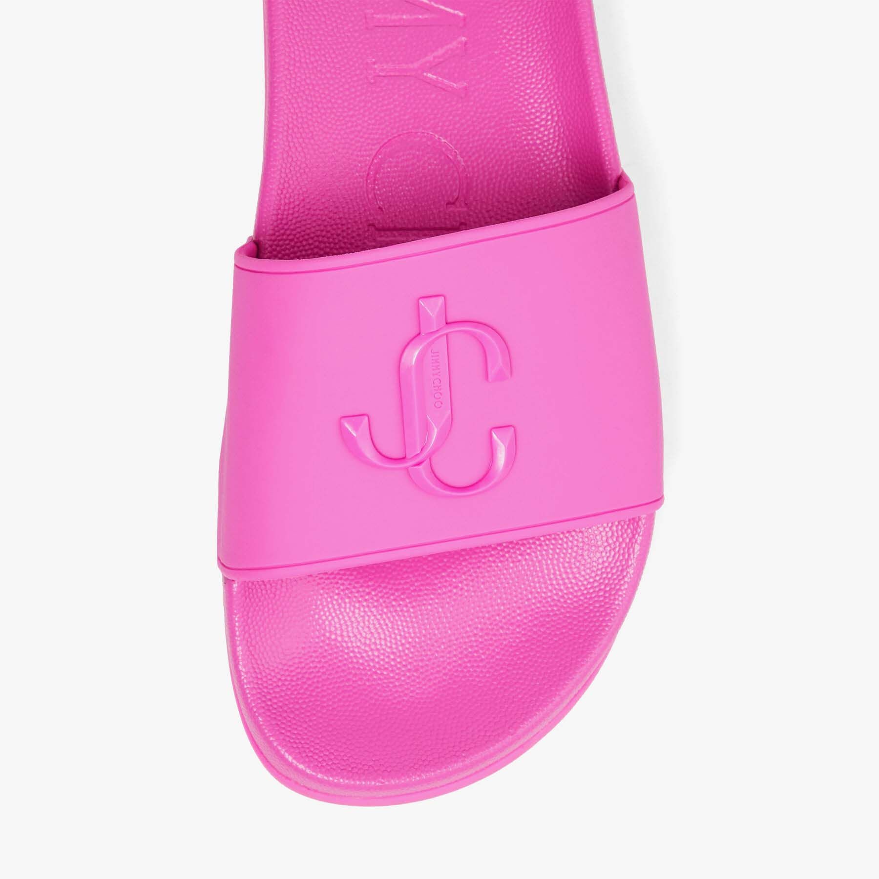 Port/F
Neon Pink Rubber Slides with JC Monogram - 4