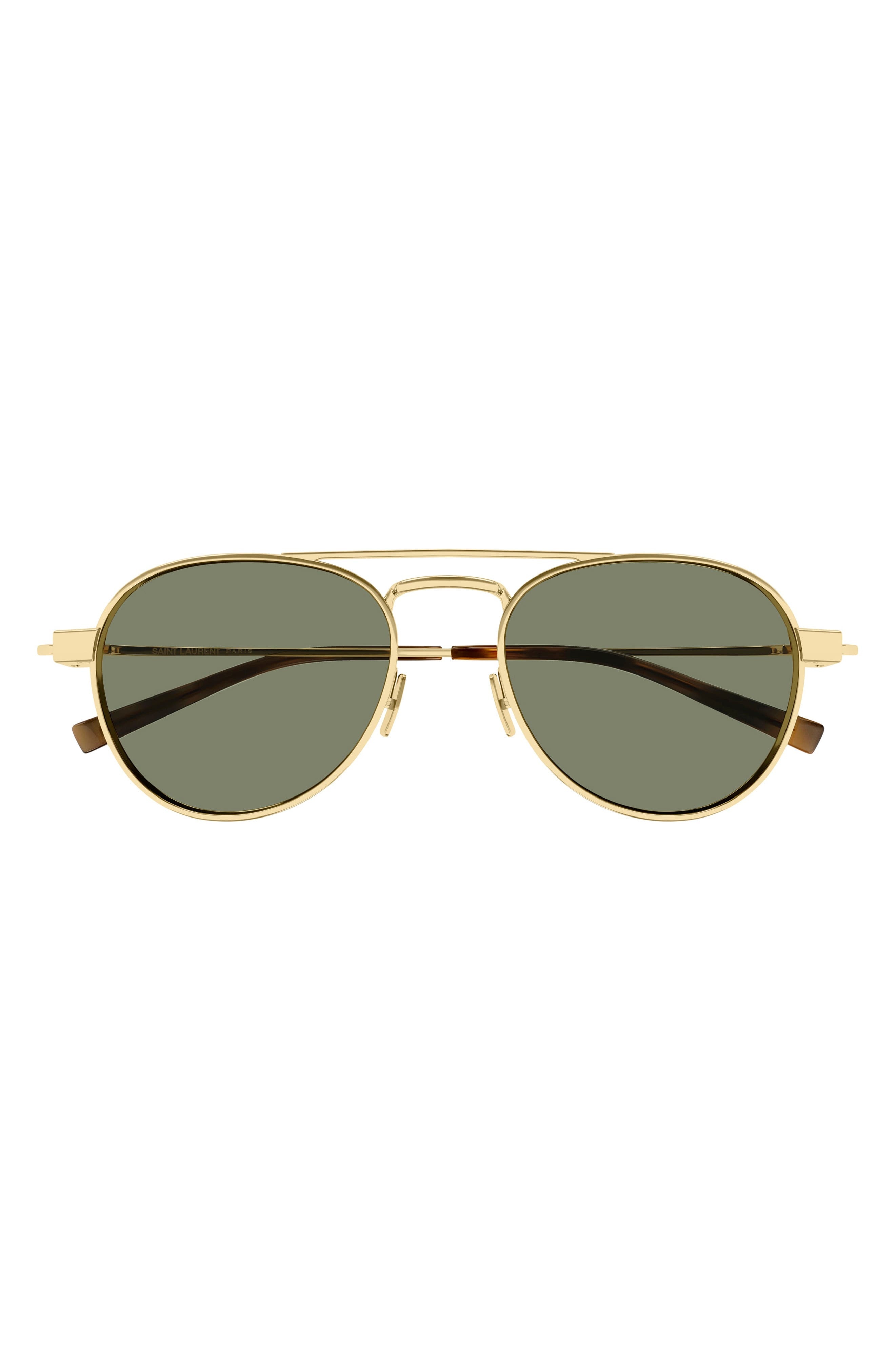 Saint Laurent 54mm Aviator Sunglasses in Gold at Nordstrom - 1