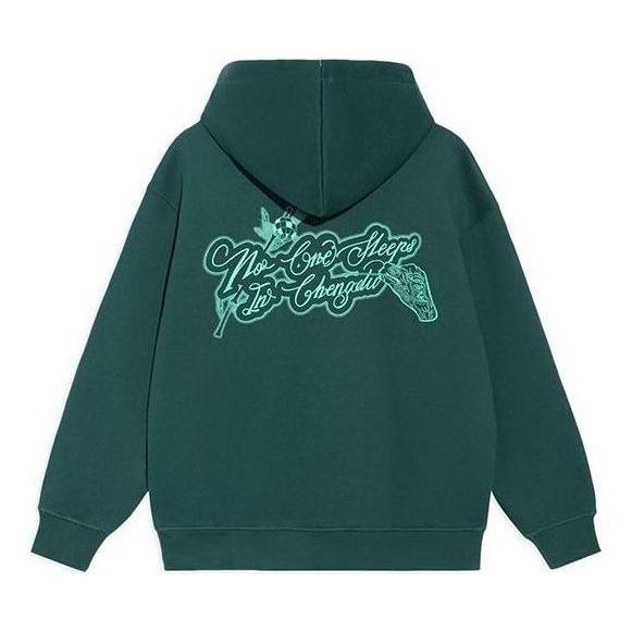 Li-Ning BADFIVE Sports Basketball Series Printing Hoodie 'Dark Green' AWDRH61-3 - 2