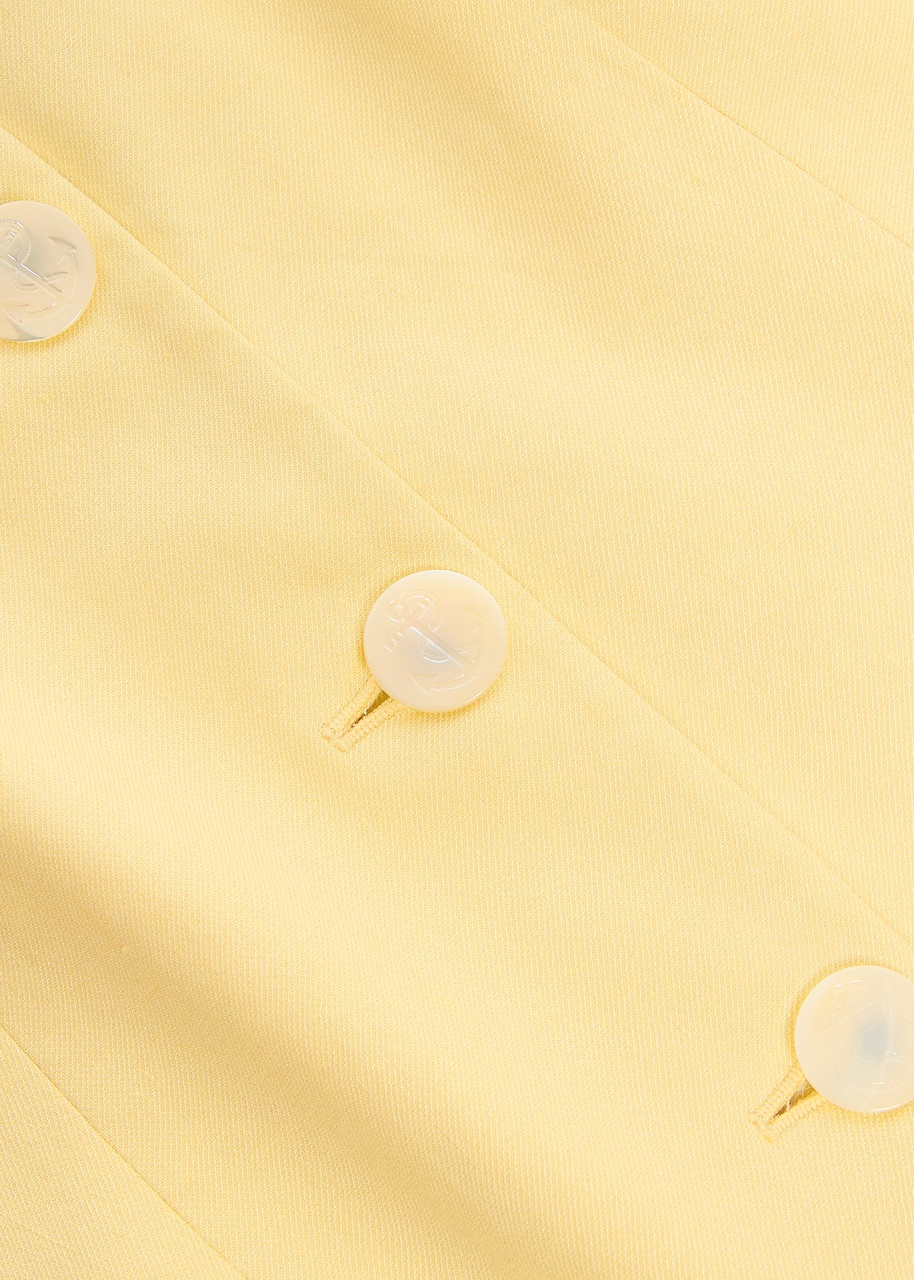 Veronica Beard Orlinda Linen-blend top - 5