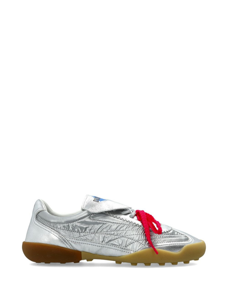 ruched leather sneakers 1