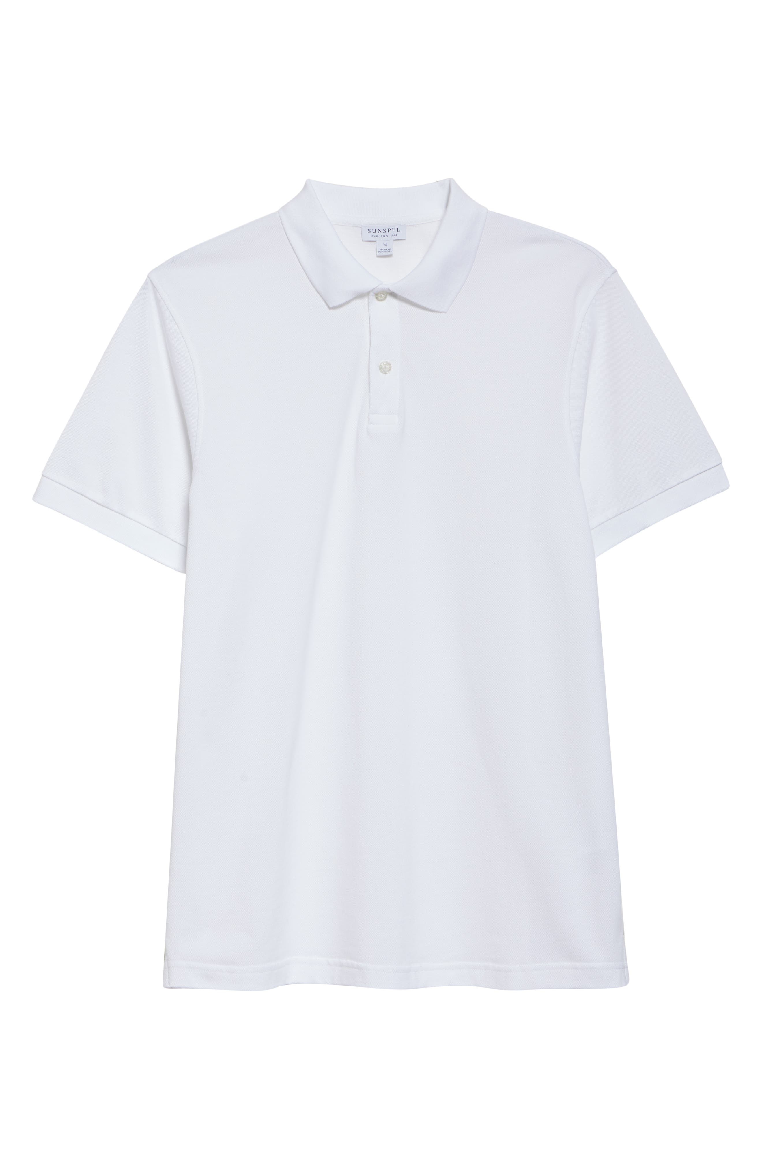Sunspel Cotton Piqué Polo in White at Nordstrom - 5