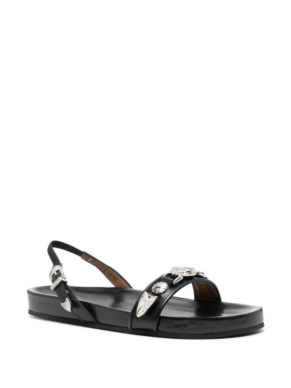 stud-embellished leather sandals - 2