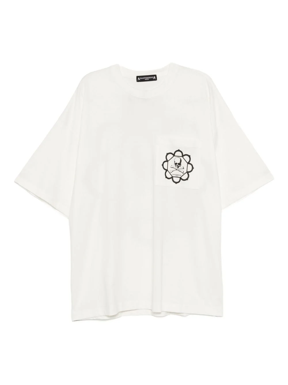 skull graphic pocket t-shirt - 1