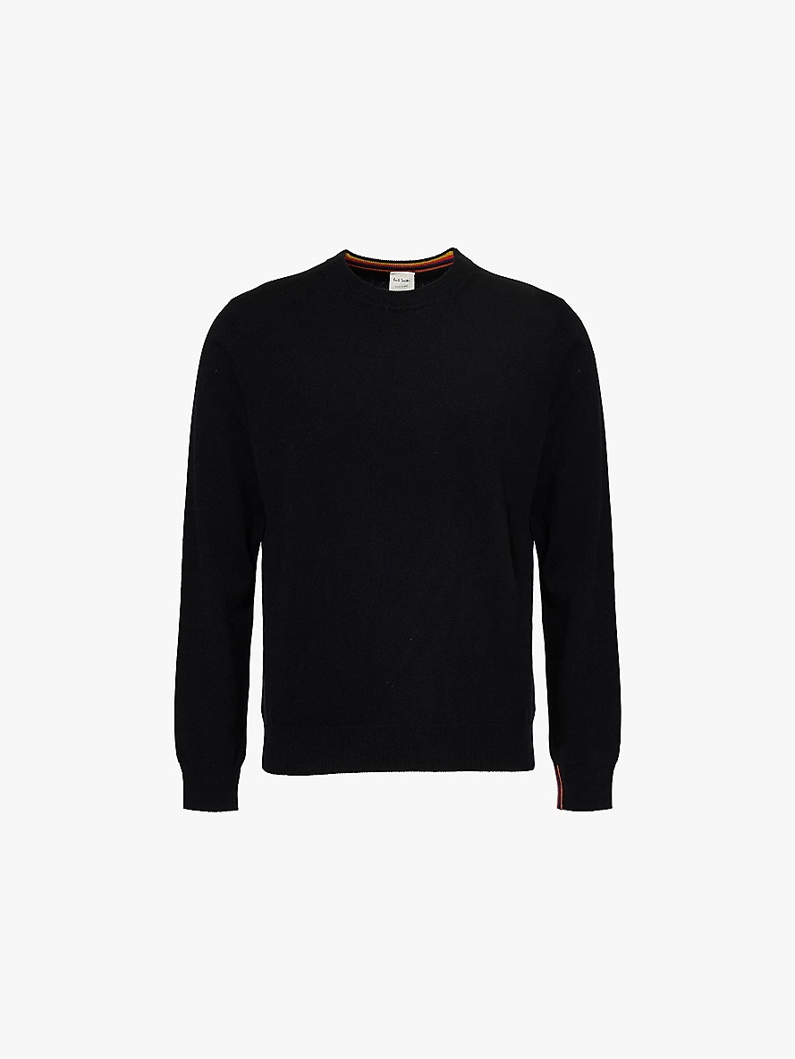 Crewneck long-sleeve cashmere jumper - 1